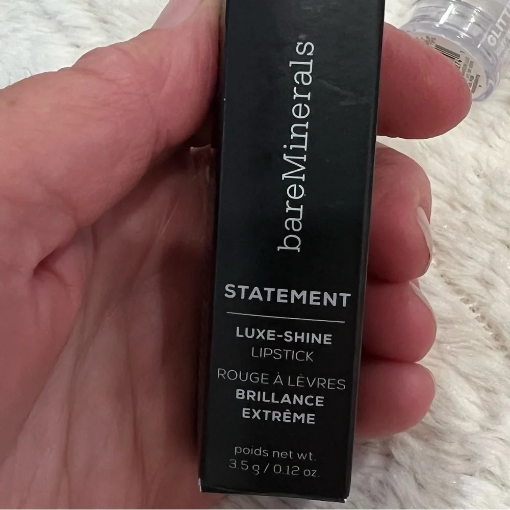 BAREMINERALS and MILK makeup lipstick and glitter stick
